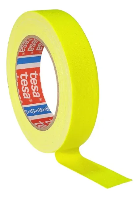 Fita Gaffer Tesa 24mm x 25m Amarela Fluorescente